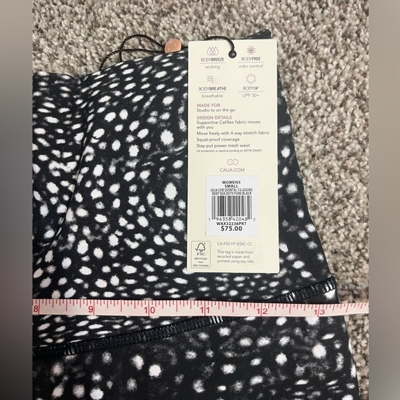 Calia by Carrie Underwood NWT Black and White 7/8 Leggings - Picture 6 of 8